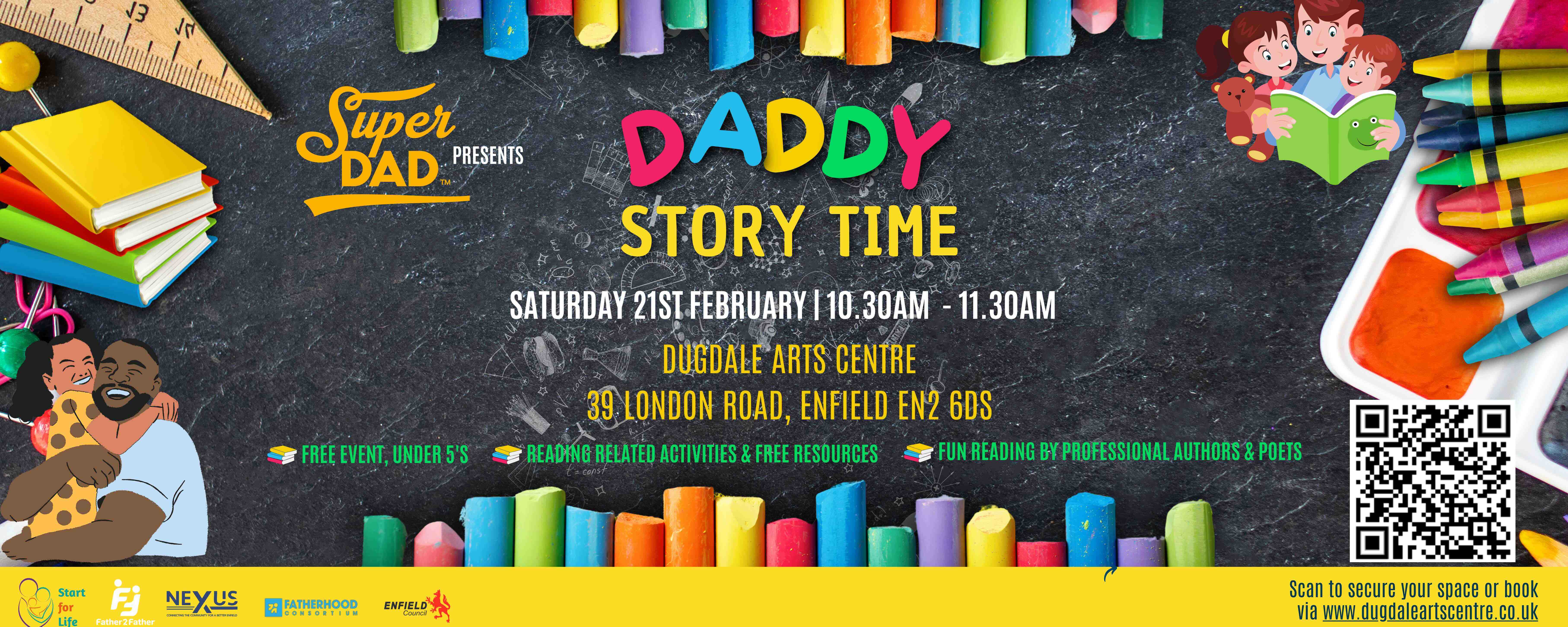 Daddy Storytime Flyer 600 x 400 mm 1 Sarah Najjuma Virtual Assistant Diary