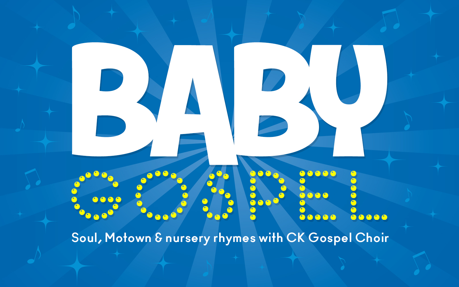Logo Gospel no baby strapline Baby Broadway