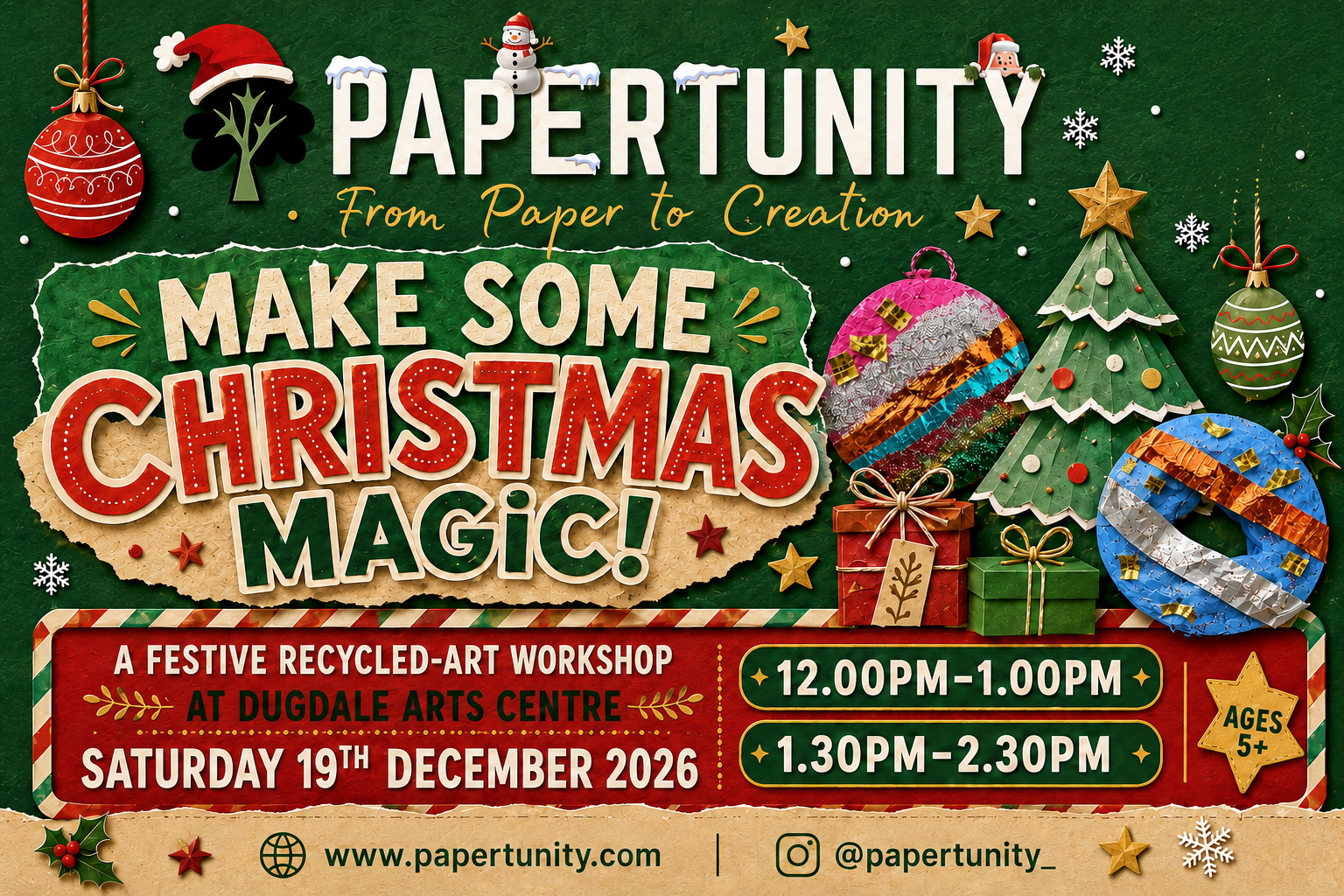 Updated Holiday Papertunity Workshop